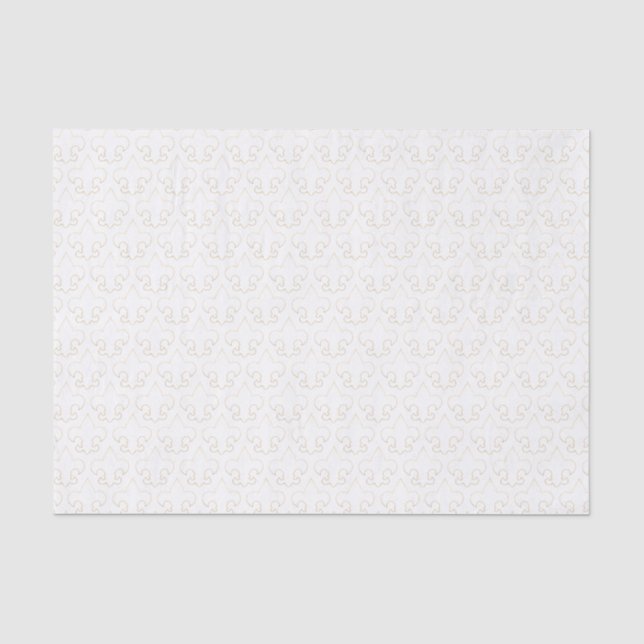 Blanc élégant et papier de soie de soie de Gold (Recto)