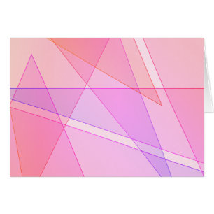 Blanc géométrique rose à l'intérieur