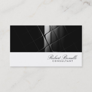 Blanc Gris clair Carte de visite consultant modern