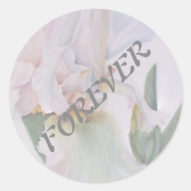 BLANC IRIS MARIAGE STICKERS (Devant)
