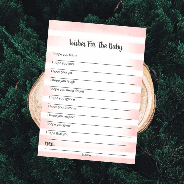 Blanc Lapin Rose Voeux Pour Carte Bébé (Créateur téléchargé)