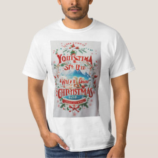 Blanc Noël 3D cinéma thème T-shirt surface