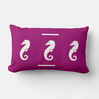 blanc/rose violet SEAHORSE sur la côte COUSSIN