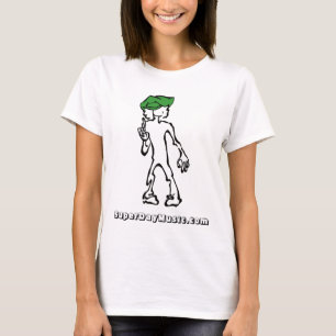 Blanc SUPERBE de T-shirt de dames de JOUR