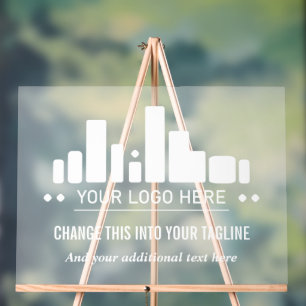 Blanc Translucide Votre Logo & Taglines Business