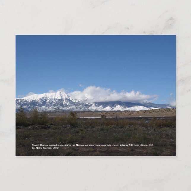 Blanca bei Blanca, CO Postkarte (Vorderseite)