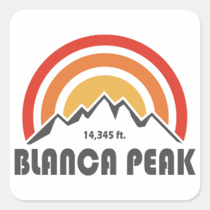Blanca Peak Quadratischer Aufkleber