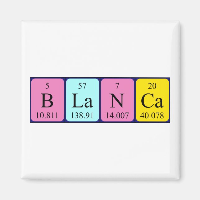 Blanca Periodenmagnet Magnet (Vorne)