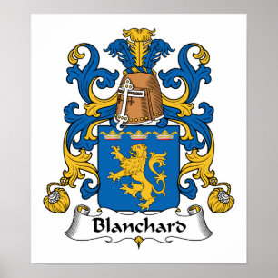 Blanchard Familienwappen Poster