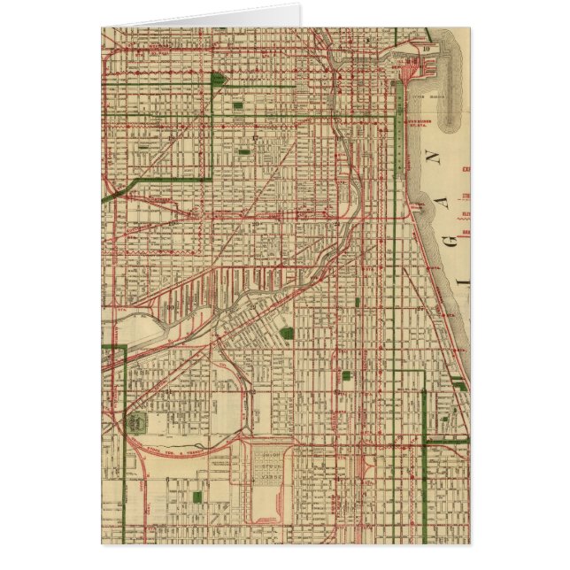 Blanchard-Karte von Chicago (Vorne)