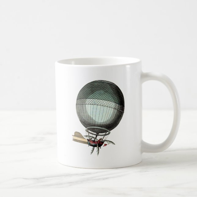 Blanchard Vintage Heißluftballon Kaffeetasse (Rechts)