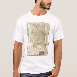 Blanchards Führerkarte von Chicago T-Shirt