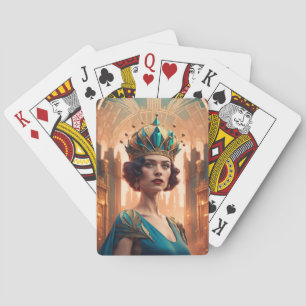 Blanche-blaue Version Spielkarten