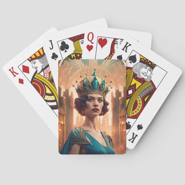 Blanche-blaue Version Spielkarten (Rückseite)