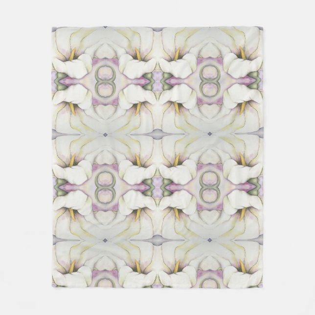 Blanche Couverture bébé Calla Lily (Devant)
