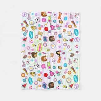 Blanche couverture en toison de Miss Oji