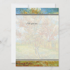 Blanche Einladung, Pfirsichbaum in Blossom Einladung