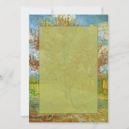 Blanche Einladung, Pfirsichbaum in Blossom Einladung