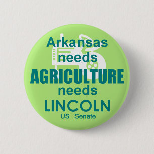 Blanche Lincoln-Senats-Knopf Button