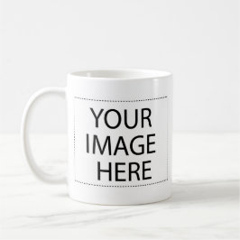 Blanche Vorlage Bild und/oder Text hinzufügen Kaffeetasse