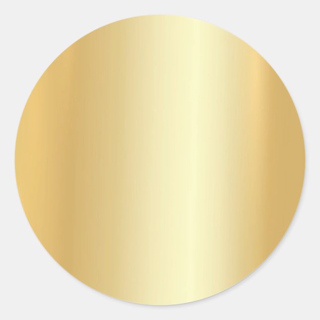 Blanche Vorlage für benutzerdefiniertes Gold-Ausse Runder Aufkleber (Vorderseite)
