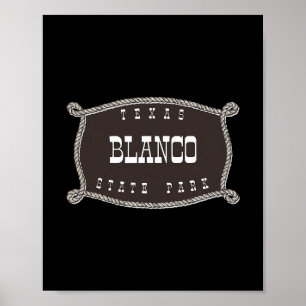 Blanco State Park Texas Tx Seil Und Lo Cowboy Poster