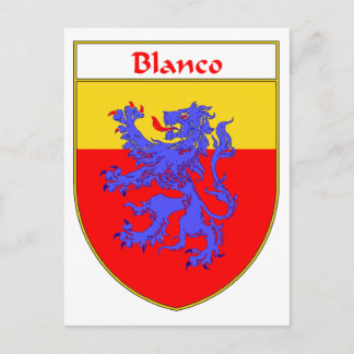 Blanco-Wappen/Familienwappen Postkarte
