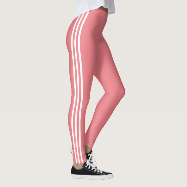 Blancs Frappe Clair Leggings Rose Vos Couleurs (Droite)