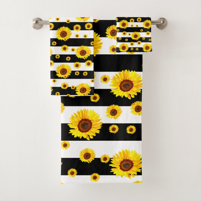 Blancs Noirs Avec Fleur De Tournesol (En situation)