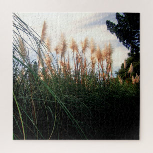Blancs Pampas Grass Fleurs, Puzzle