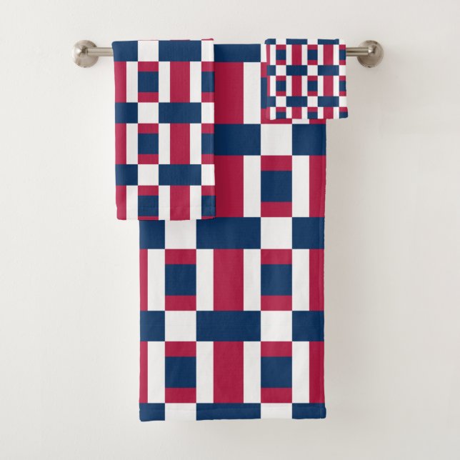 Blancs rouges et bleus, bloc de couleurs (En situation)