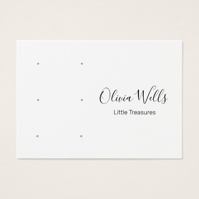 Blancs trois paires de trous d'oreille (Devant)