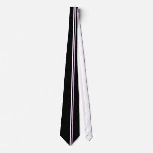 Blancs verticaux et rayures de prune sur cravate n