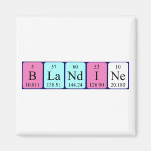 Blandiner Magnet für den periodischen Tabellenname