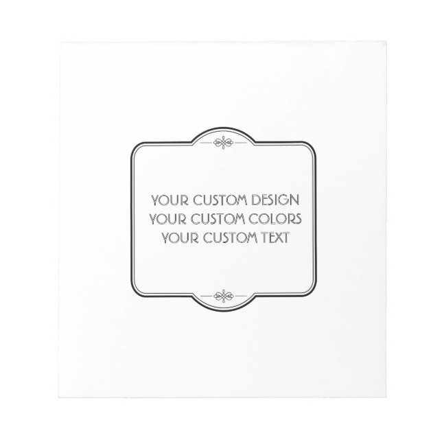 BLANGEN Sie Ihr Design hier - Notizblock (Vorderseite)