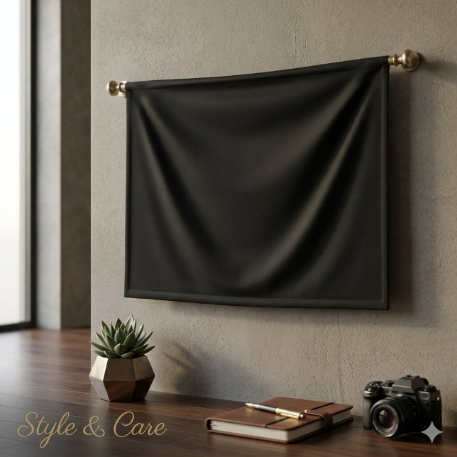 Blank 4'x6' Banner mit schwarzem Hintergrund (Blank 4'x6' Banner with Black Color Background)