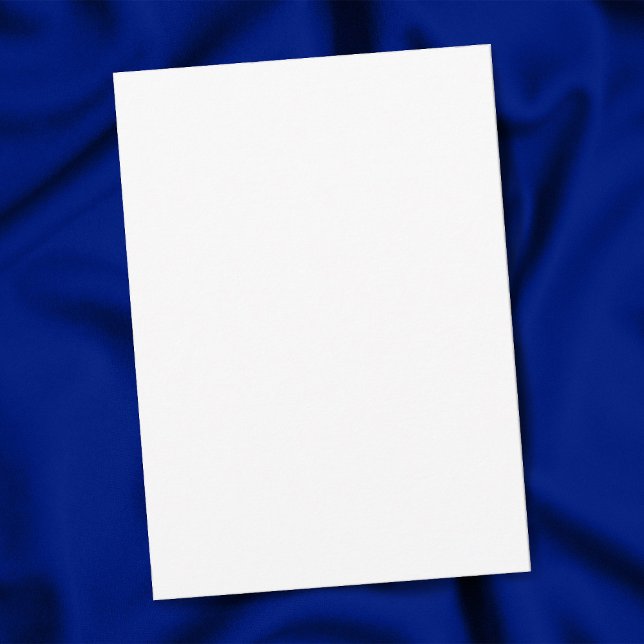 Blank 5" x 7" Semi-Gloss-Abschluss-Ankündigung Einladung (Plain white semi-gloss 5" x 7" graduation announcement)