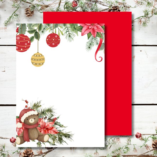 Blank Add Your Own Winter Weihnachten Rote Poinset Einladung (Von Creator hochgeladen)