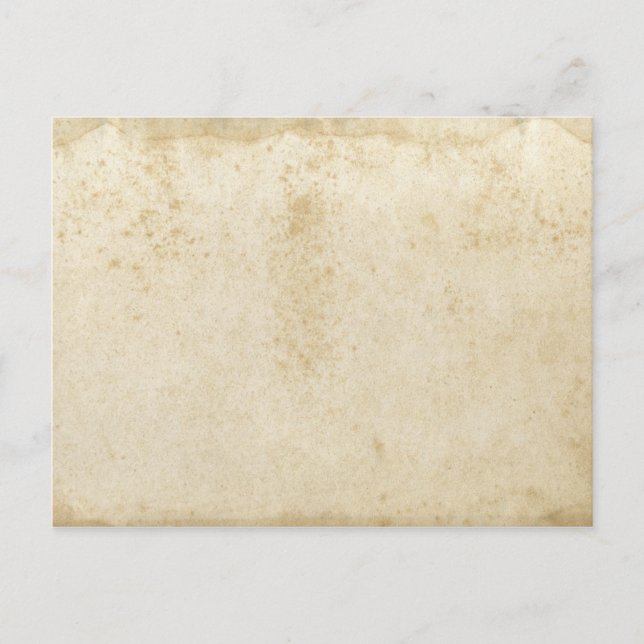 Blank antikes, festgehaltenes Papier Postkarte (Vorderseite)