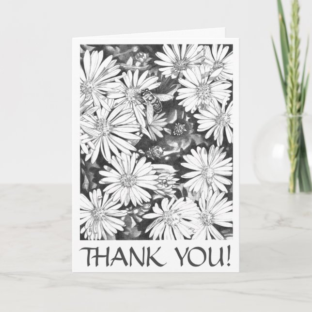 Blank Art Card Wildblume Kundenspezifische Grußkar Dankeskarte (Vorderseite)