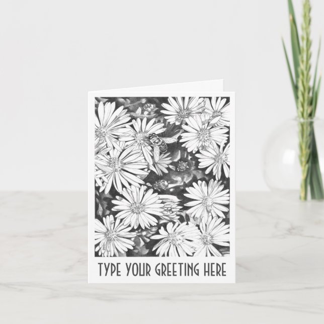 Blank Art Card Wildblume Kundenspezifische Grußkar Karte (Vorderseite)