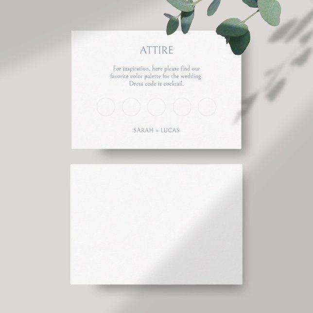 BLANK Attrage Code DIY Wedding RSVP Begleitkarte (Von Creator hochgeladen)