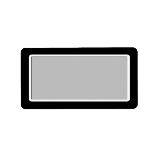 Blank Black Address Labels Adressaufkleber