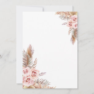 Blank-Boho-Karte Save The Date