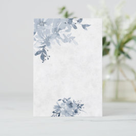 Blank Budget Blauer Blumenzwiebeln Einladung