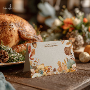 Blank Buffet-Karte für den Erntedank von Mute Flor