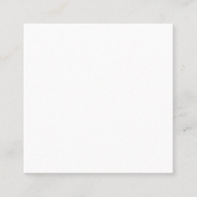 Blank-Business-Karte 2,5"x2,5" Quadratische Visitenkarte (Vorderseite)