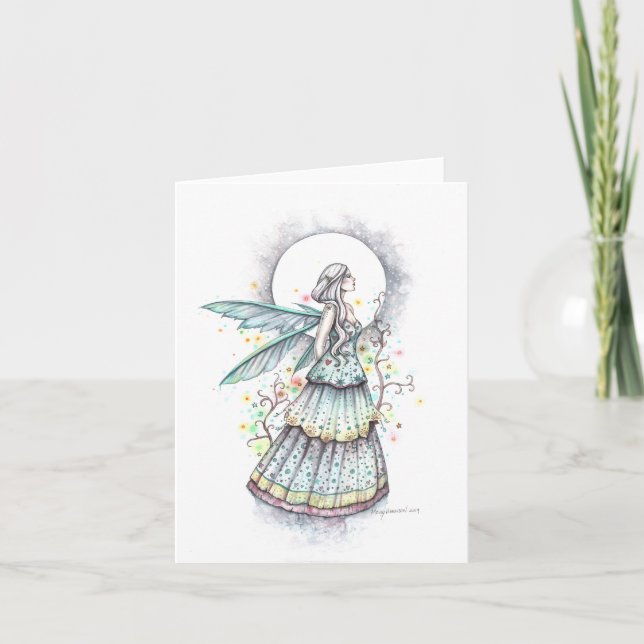 Blank Card Bohemisch Moon von Molly Harrison Karte (Vorderseite)