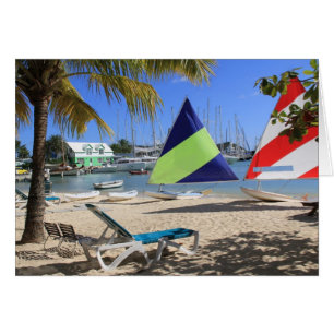 Blank Card mit Bild von Beach Antigua
