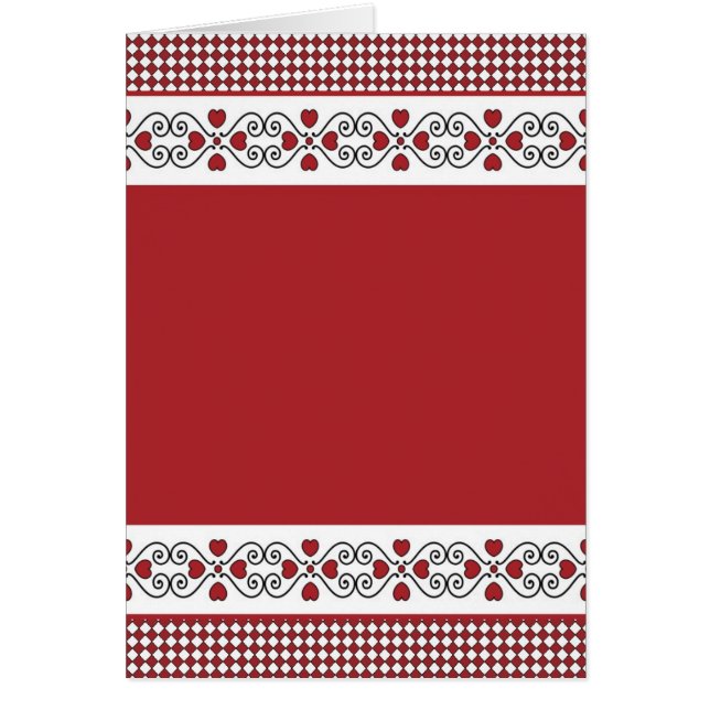 Blank Card mit Hintergrund für das rote und schwar (Vorne)